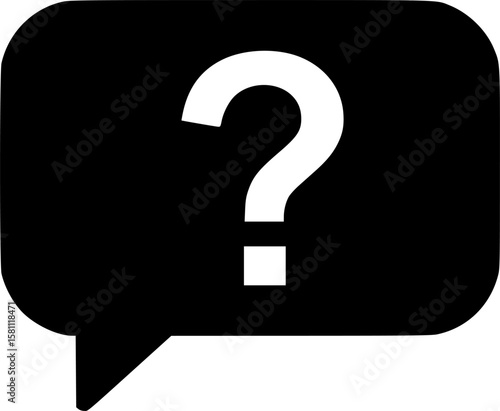 comments question vector flat icon
