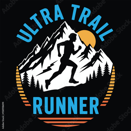 ULTRA TRAIL RUNNER GRAPHIC DESIGN FOR TRAIL RUNNING LOVERS