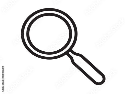 Search icon with magnifying glass vector design