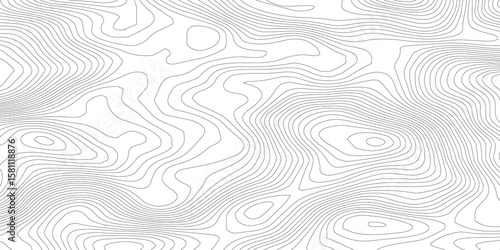 Abstract cartography artistic map topographic contour in lines and contours topo design illusions.	