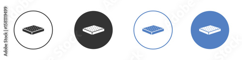 Mattress icon. Vector illustration, flat design.