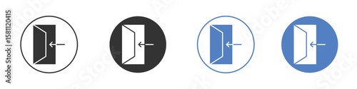 Inside icon. Vector illustration, flat design.