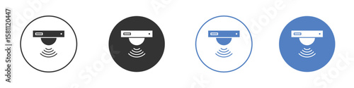 Infrared icon. Vector illustration, flat design.