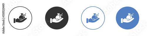 Inheritance law icon. Vector illustration, flat design.