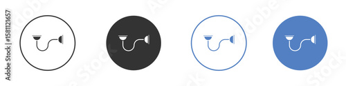 Exercise bands icon. Vector illustration, flat design.