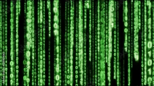 The Matrix Code Digital Rain Background Video