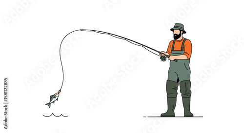 Angler experiences thrilling catch while fishing in water