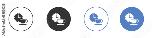 Break icon. Vector illustration, flat design.