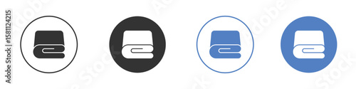blanket icon. Vector illustration, flat design.