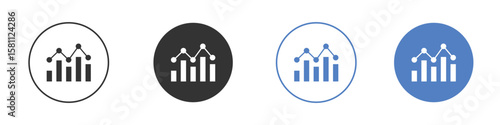 Benchmarking icon. Vector illustration, flat design.