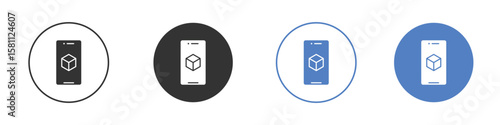 Ar apps icon. Vector illustration, flat design.