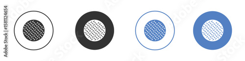 Anti skid feet icon. Vector illustration, flat design.