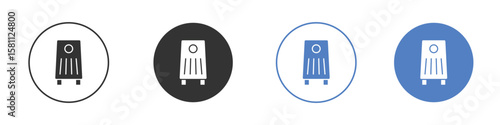 Air purifier icon. Vector illustration, flat design.