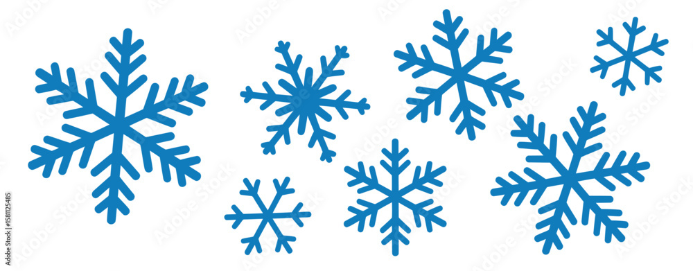Snowflake Vector Set Including Elegant and Ornate Ice Crystal Designs Perfect for Christmas Art, Holiday Invitations, Posters, and Seasonal Digital Illustrations
Snowflake Vector Set Including Elegant and Ornate Ice Crystal Designs Perfect for Christmas Art, Holiday Invitations, Posters, and Seasonal Digital Illustrations