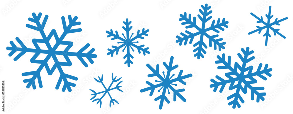 Snowflake Set Vector Illustration Snowflake Set Vector Illustration