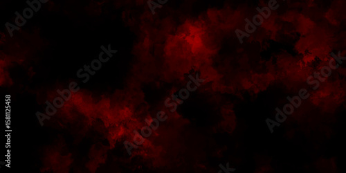 Dark red powder explosion cloud on black background. Abstract red and black grunge texture smoke. smoke fog misty texture overlay on dark black. paranormal red mystic smoke, clouds for movie.