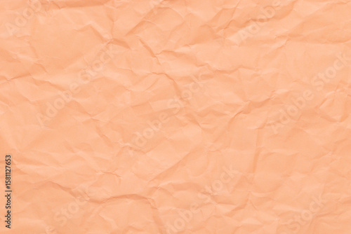 Wallpaper Mural Salmon pink color crumpled paper texture, blank template wrinkly background with space for text Torontodigital.ca