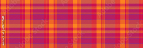 Vibrant orange and pink plaid pattern.  Perfect for textile design, website backgrounds, or autumnal themed projects.