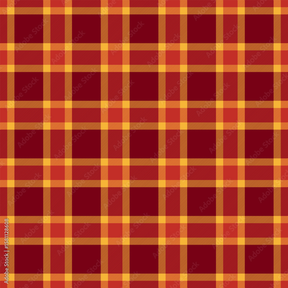 Obraz premium Warmtoned plaid pattern. Rustic and cozy textile design featuring classic squares in autumn colors. Ideal for backgrounds, crafts, or seasonal designs.