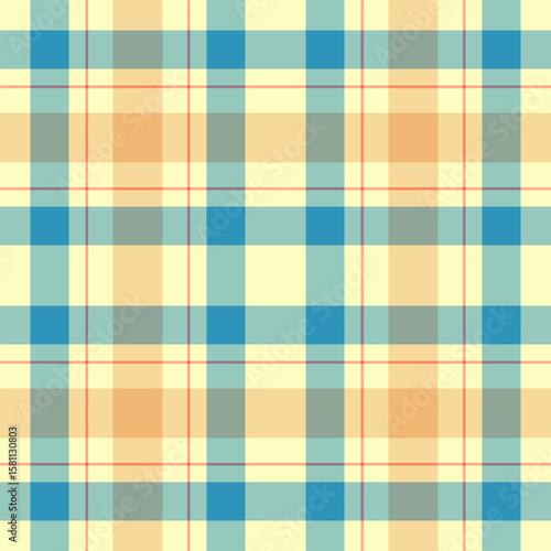 Classic plaid pattern in soft hues. Versatile for backgrounds, textiles, or digital art. Evokes comfort and tradition. Ideal for warm, inviting designs.