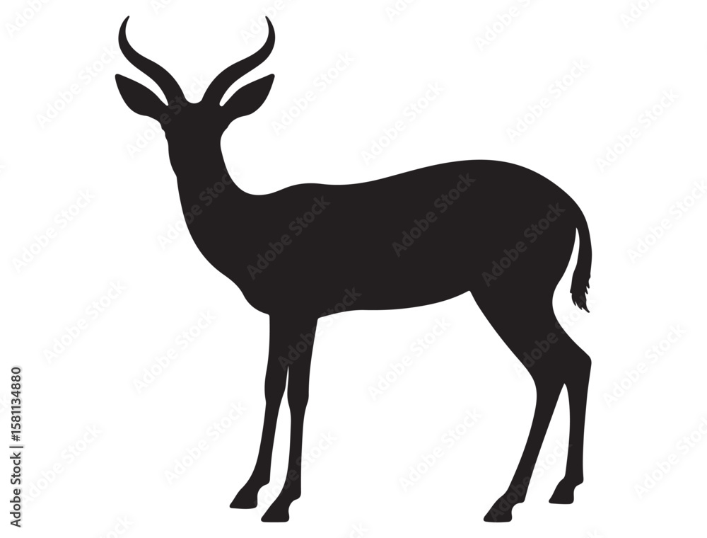 Obraz premium GAZELLE SILHOUETTE