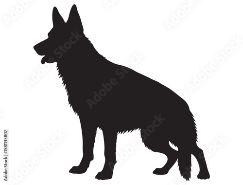 GERMAN SHEPHERD SILHOUETTE