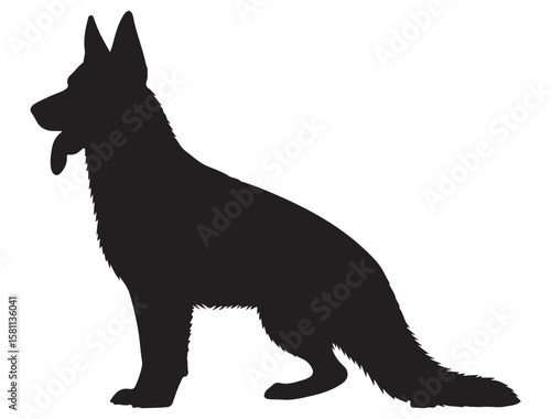 GERMAN SHEPHERD SILHOUETTE