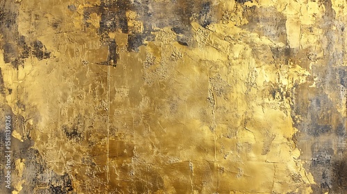 Luxurious Golden Textures and Glittering Spheres - Shimmering Metallic Background Collection