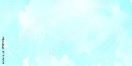 Light Aqua Watercolor Background with Soft Hand-Painted Pastel Texture and Gentle Wash – Perfect for Elegant Invitations, Posters, Branding & Modern Web Projects