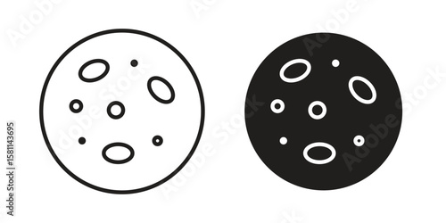 Thalassaemia icon. Stroke and Glyph pictogram. Vector illustration on white background