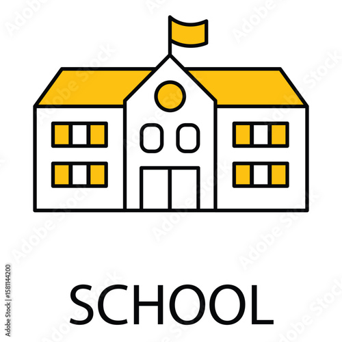 Back To School Educational Vector Icon Design