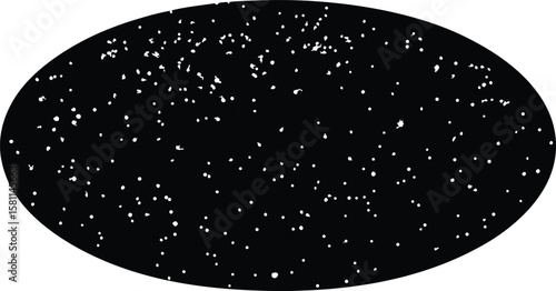 Blue planet Earth in space with glowing stars and snowy galaxy background