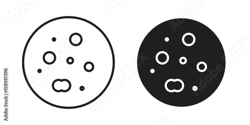 Leukemia icon. Stroke and Glyph pictogram. Vector illustration on white background