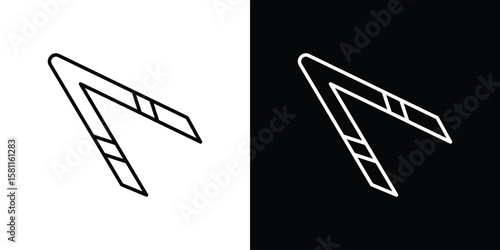 Eyebrow tweezers icon thin line symbol on white background. Editable stroke vector illustration