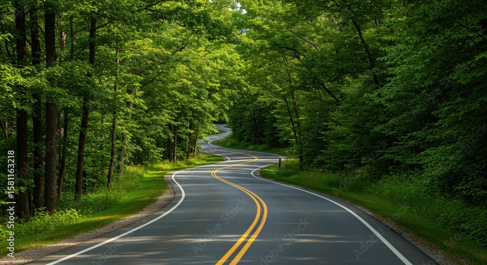 Fototapeta premium road in the forest