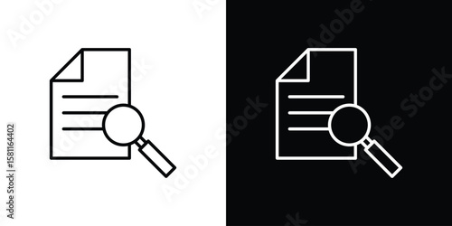 Auditors icon thin line symbol on white background. Editable stroke vector illustration