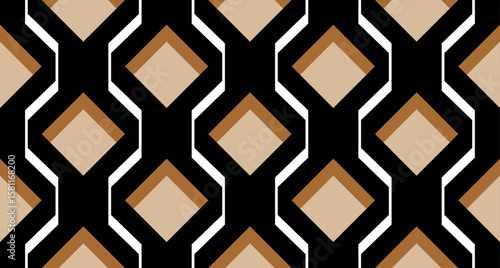 Seamless abstract geometric pattern. Vector Illustration.