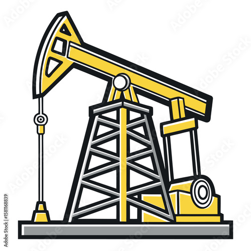 Industrial Oil Rig Pumping Unit For Fossil Fuel Extraction Operations