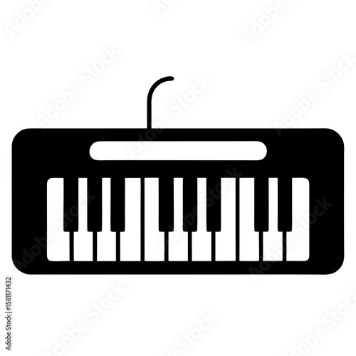 piano keys vector illustration
