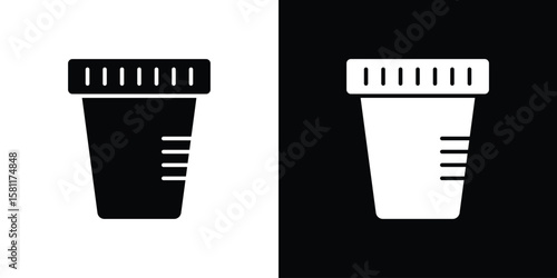 Urine test icon, Vector graphics in filled style