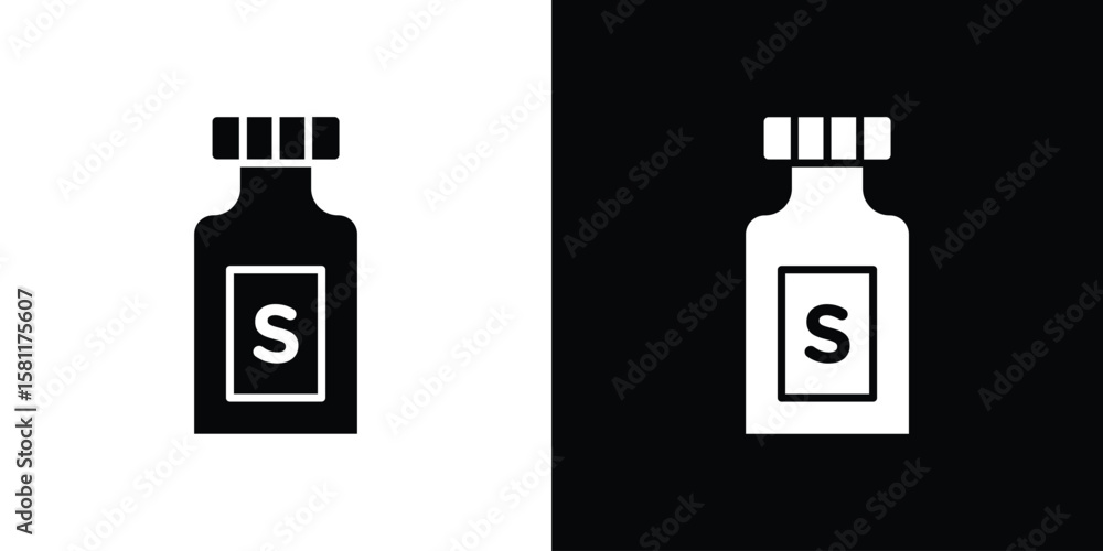 Obraz premium Solvent icon, Vector graphics in filled style