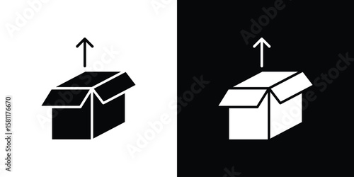 Product release icon, Vector graphics in filled style