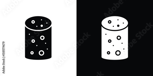 Cork wine icon, Vector graphics in filled style