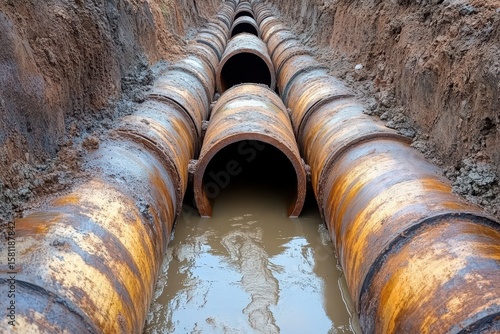 Ductile iron pipes are leaking, Several ductile iron pipes leaking water