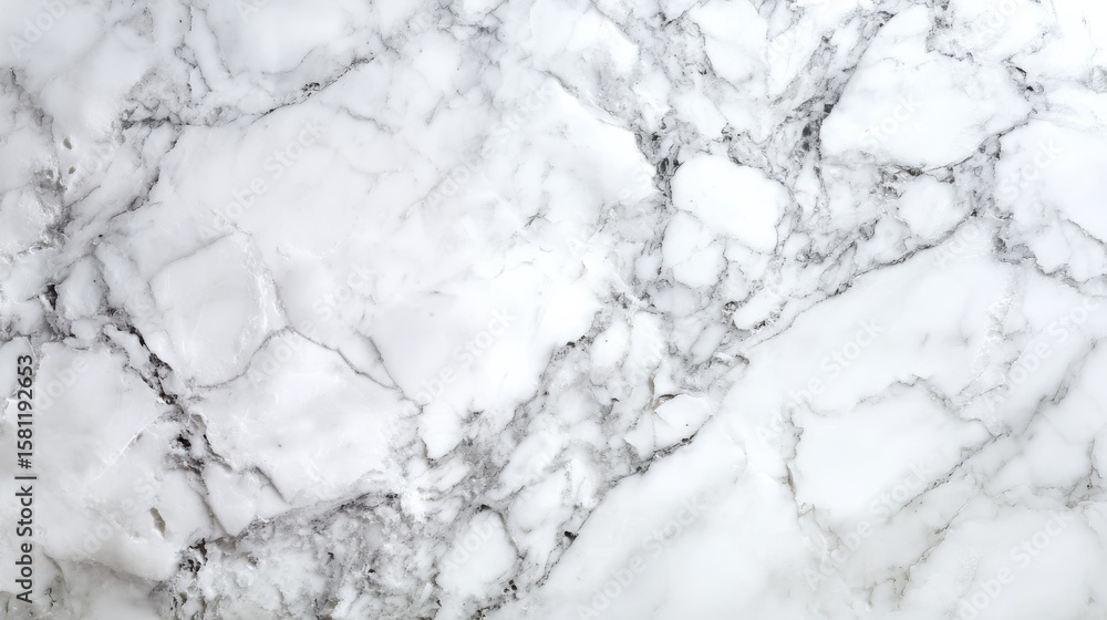 Fototapeta premium Elegant White Marble Texture. A high-resolution image of a pristine white marble with subtle veins, perfect for showcasing its luxurious texture and pattern.