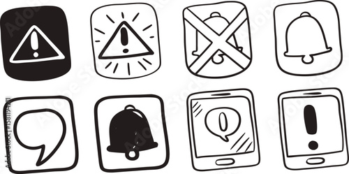 Mobile Notification and Alert Icons