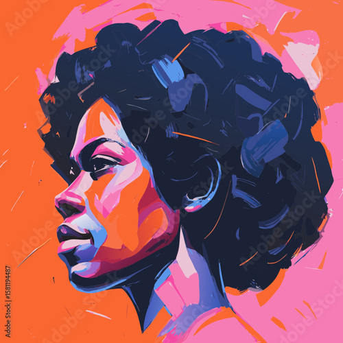 vector illustration of a woman