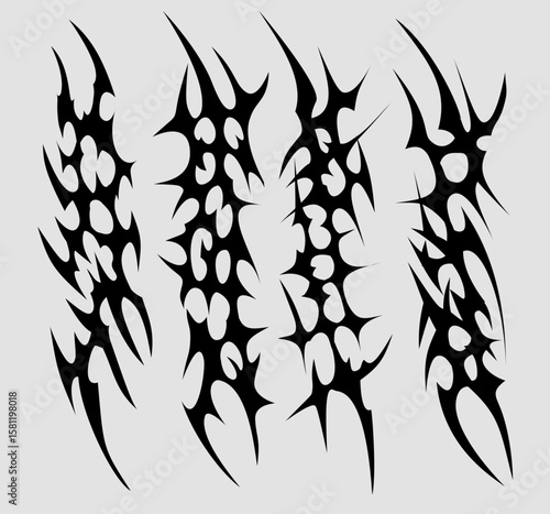 Neo tribal tattoo design for arms, tribal design for t-shirts sleeve or long pants