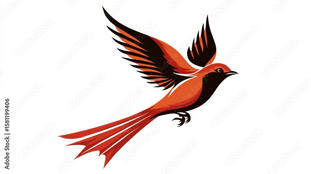 Fototapeta premium Bird Logo Template vector illustration, no logos, no brands