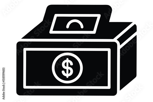 cashbox vector icon